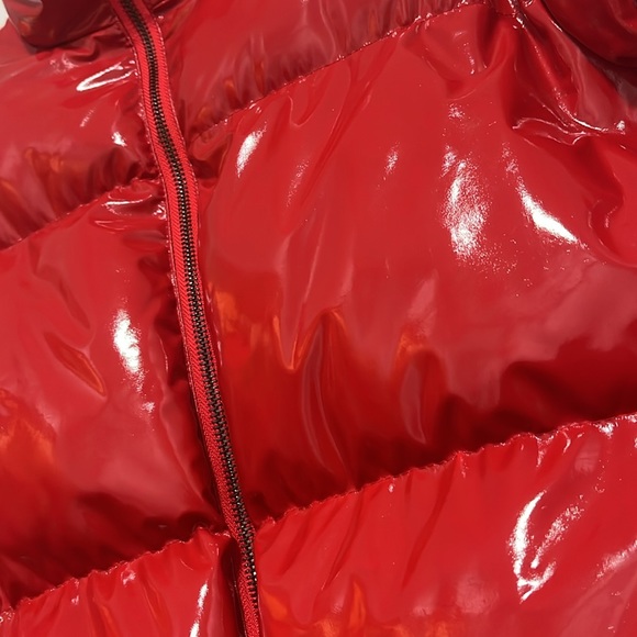 Red Puffer Coat - Picture 2 of 3